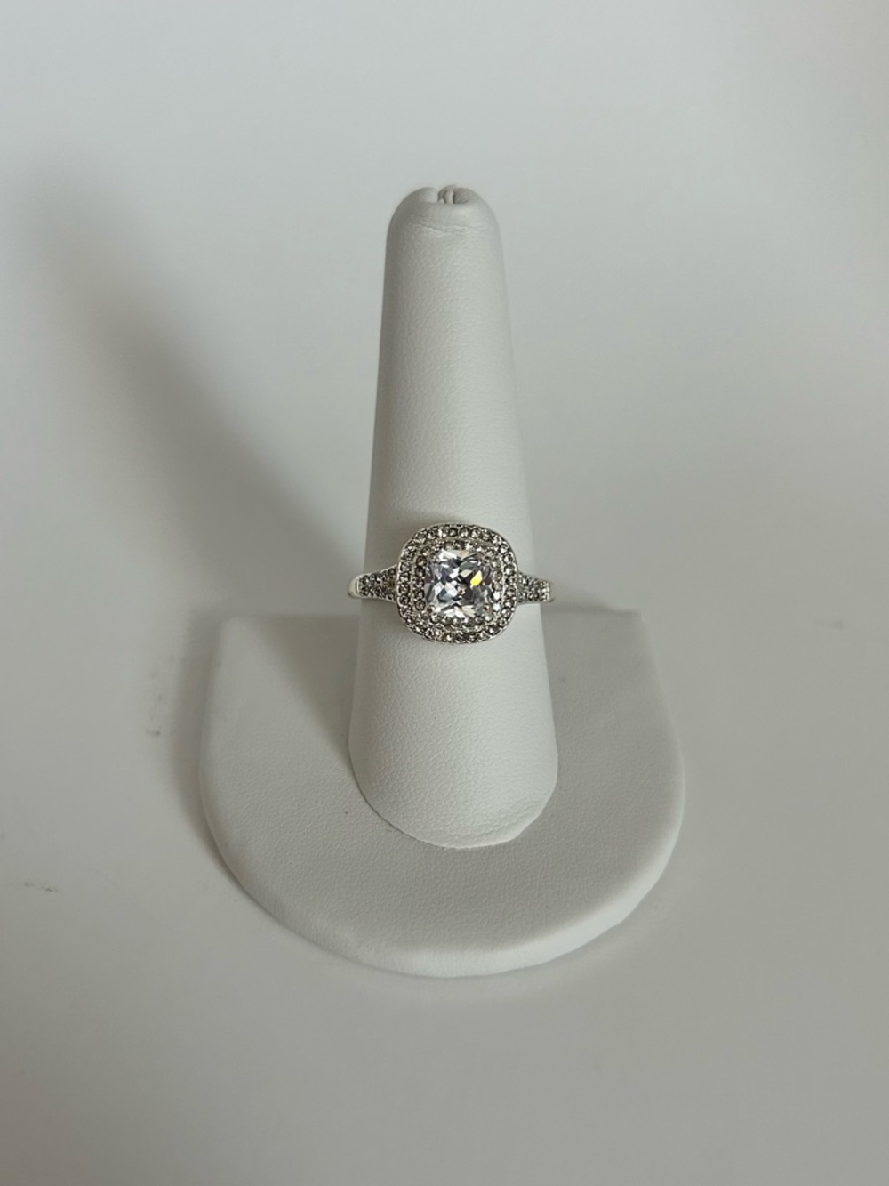 Charter Club Silver-Tone Cubic Zirconia Ring Size 7 - Picture 3 of 6
